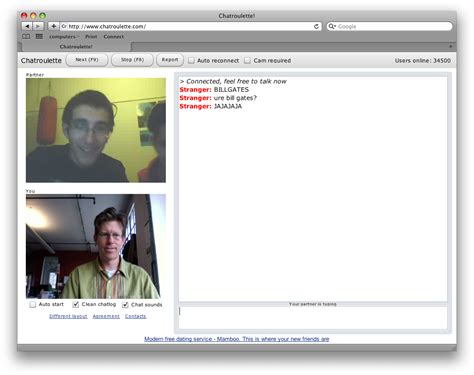 Chatroulette .